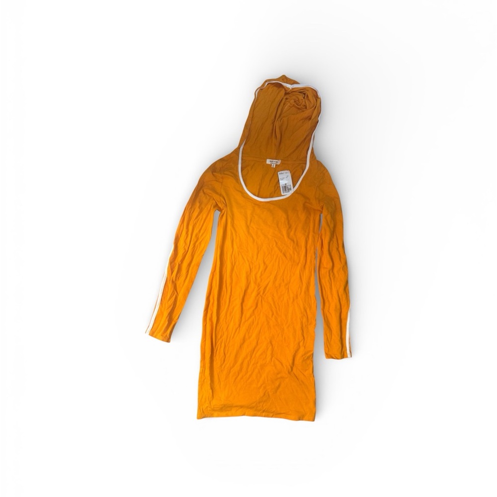 Orange Hooded Dress